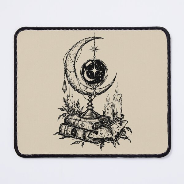 Item preview, Mystical Crescent Moon Occult Still Life designed and sold by bapupa.
