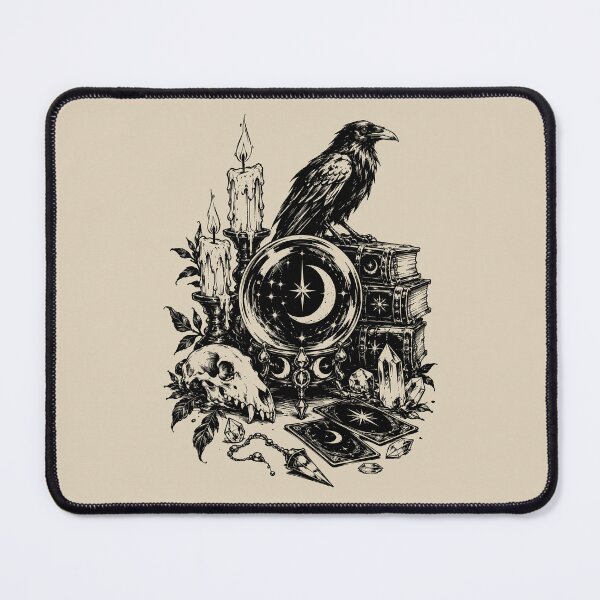 Item preview, Occult Raven Crystal Ball Still Life designed and sold by bapupa.