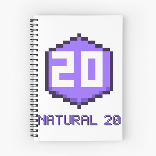 Item preview, Natural 20 Pixel D20 Dice designed and sold by Pixel Pantry.