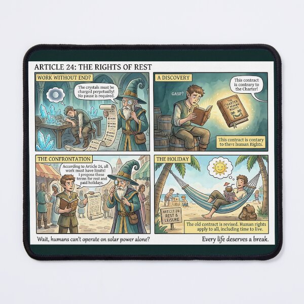 Item preview, The right to rest: A magical breakthrough for fair work designed and sold by Mianku | Für das Leben.