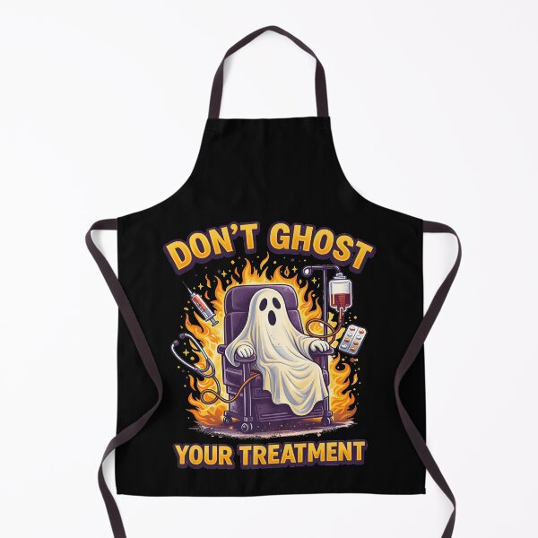 Aperçu de l'œuvre Ne manquez pas votre traitement ! – Halloween avec une infirmière en dialyse créée et vendue par Printed Mistakes.
