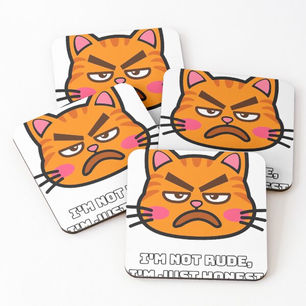 Item preview, Funny Grumpy Cat - I'm Not Rude I'm Just Honest designed and sold by Wonderland Graphics.
