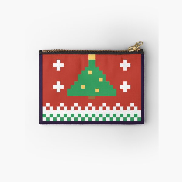 Item preview, Ugly Christmas Sweater Pixel Pattern designed and sold by Pixel Pantry.