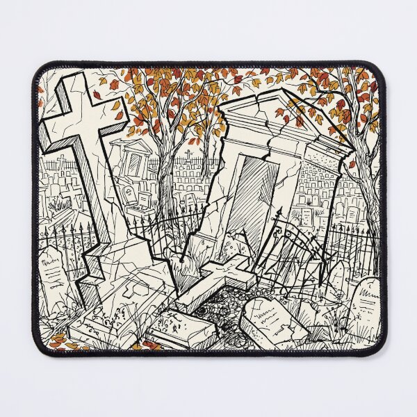 Item preview, Autumnal Cemetery Print: The Bureaucratic Necropolis designed and sold by FreiherrPK.