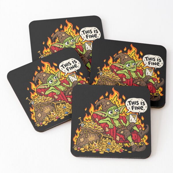 Item preview, This Is Fine Goblin Fantasy Humor designed and sold by MonkiFlipp.
