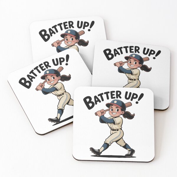 Item preview, Batter Up Retro Baseball Girl Vintage Cartoon designed and sold by LoFizzy.