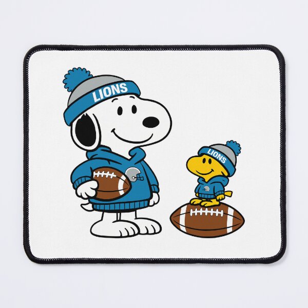 Item preview, Snoopy & Woodstock Detroit Lions Football Retro F939 designed and sold by GLUVY-THEME.