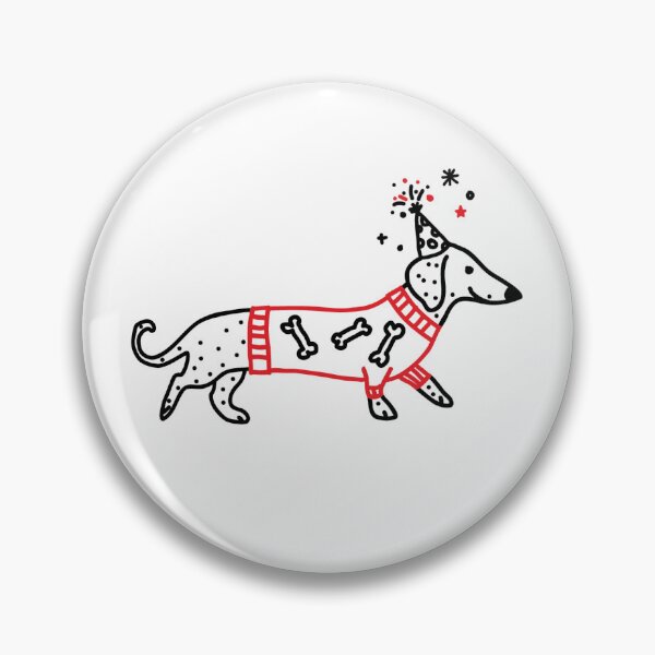 Item preview, Christmas Dachshund designed and sold by Friday Doodles.