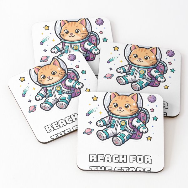 Item preview, Astronaut Cat Reach For The Stars - Space Cat designed and sold by Wonderland Graphics.