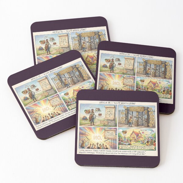 Item preview, Article 25: Basic needs for a dignified life designed and sold by Mianku | Für das Leben.
