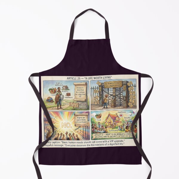 Item preview, Article 25: Basic needs for a dignified life designed and sold by Mianku | Für das Leben.