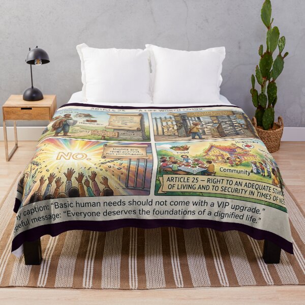 Item preview, Article 25: Basic needs for a dignified life designed and sold by Mianku | Für das Leben.