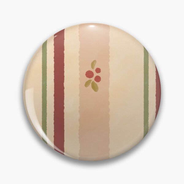 Item preview, Vintage Berry Stripe Christmas Cottagecore Pattern designed and sold by LeelaLab.