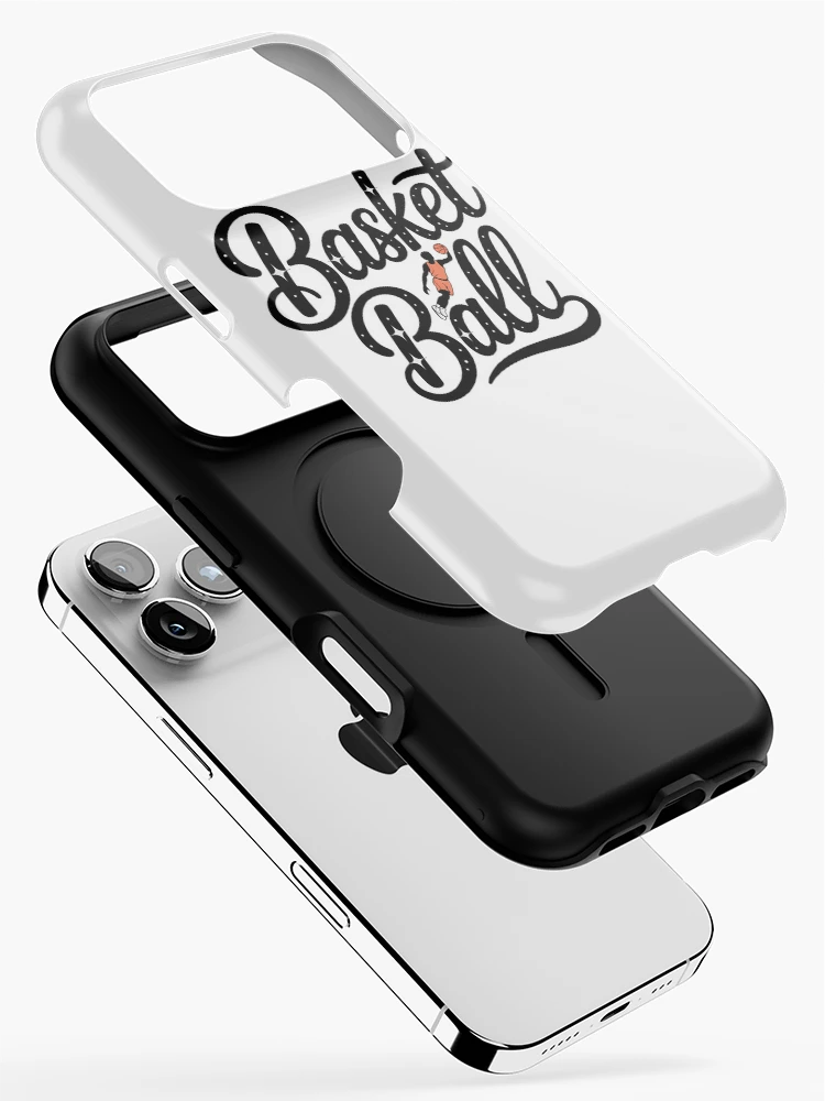 Thumbnail 2 of 4, iPhone Case, Basketball Script Lettering Retro Player Dunk designed and sold by LoFizzy.