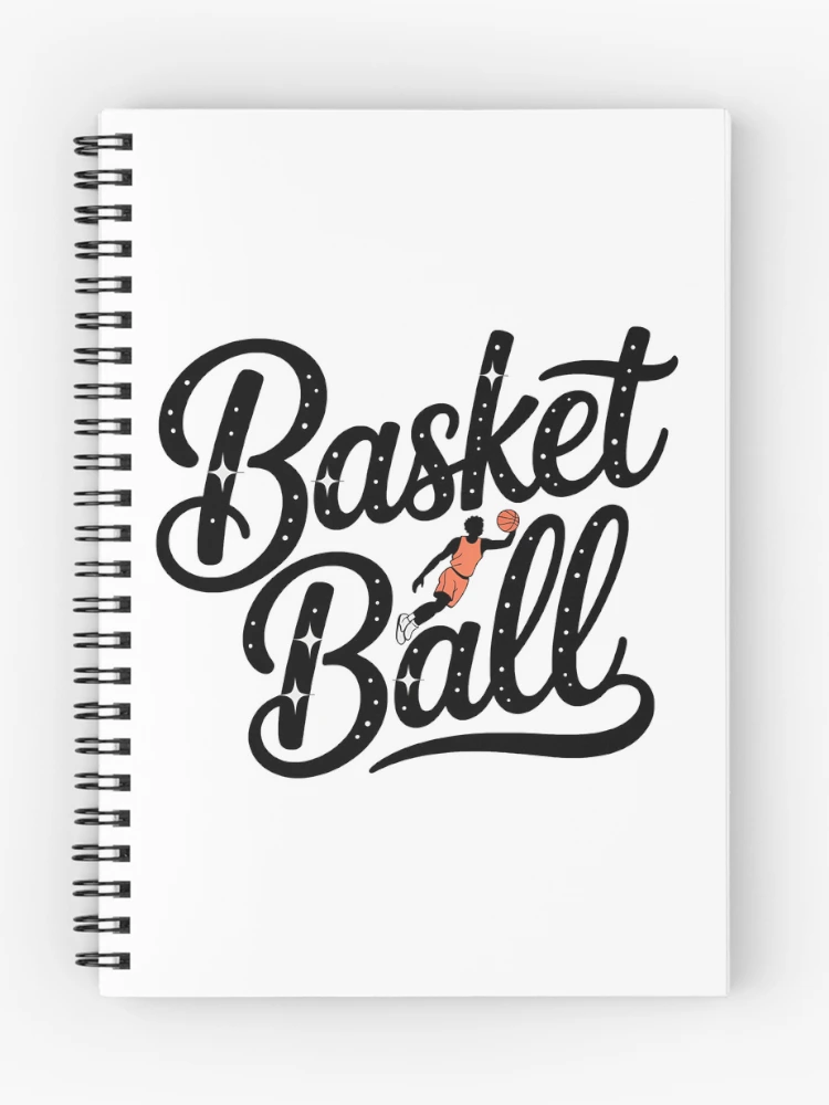 Thumbnail 1 of 3, Journal, Basketball Script Lettering Retro Player Dunk designed and sold by LoFizzy.