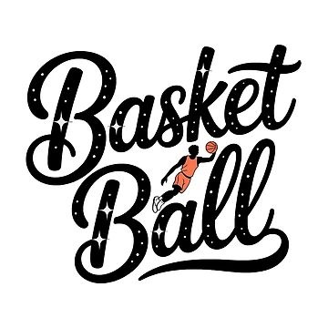 Artwork thumbnail, Basketball Script Lettering Retro Player Dunk by LoFizzy