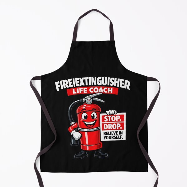 Item preview, FIRE EXTINGUISHER LIFE COACH — STOP. DROP. BELIEVE IN YOURSELF. designed and sold by Timeless Junction.
