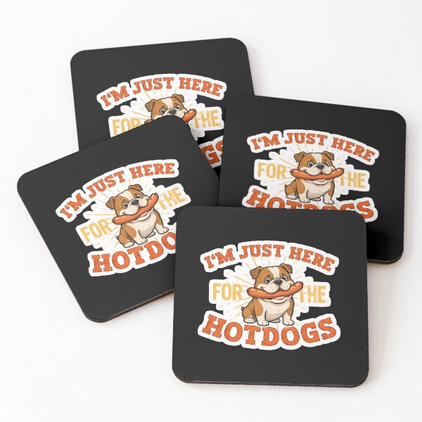 Item preview, I'm Just Here For The Hot Dogs Funny Hot Dog designed and sold by PaletteArc.
