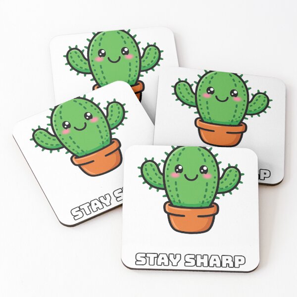 Item preview, Stay Sharp Cute Cactus - Funny Succulent designed and sold by Wonderland Graphics.