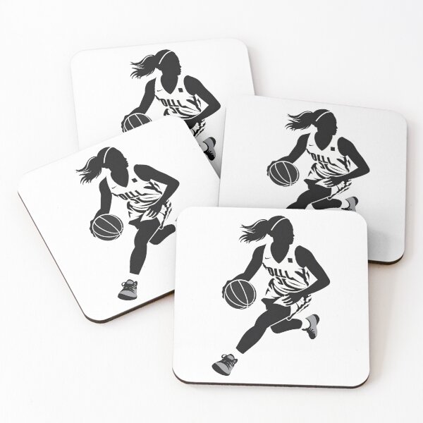 Item preview, Women’s Basketball Silhouette Player Dribble Black designed and sold by LoFizzy.