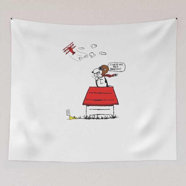 Item preview, Snoopy Peanuts curse you red baron! designed and sold by AndreiMarthe.