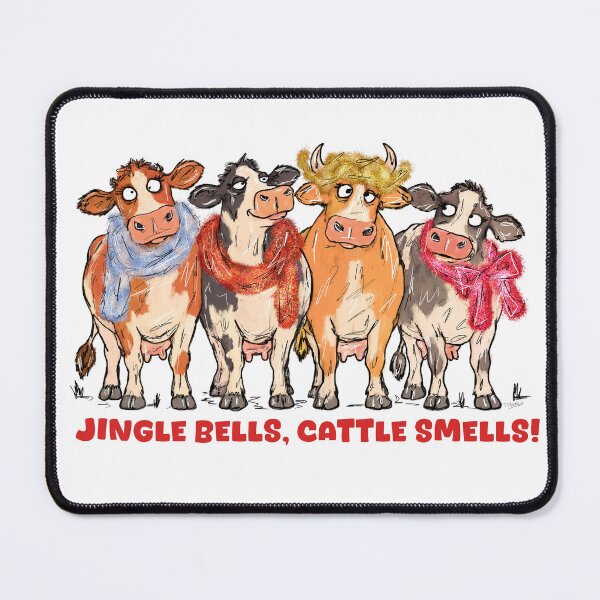 Item preview, Jingle bells, cattle smells designed and sold by TraceyMackieArt.