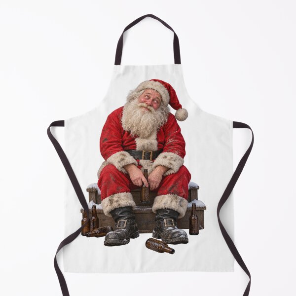 Item preview, Drunk Santa Sat On Snowy Steps designed and sold by MarkColeImaging.