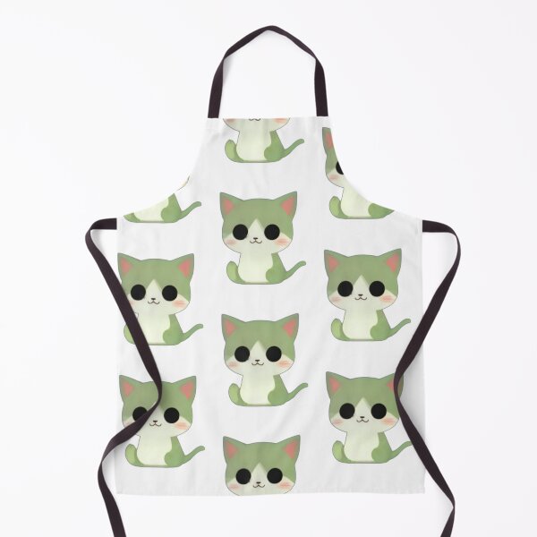 Item preview, Cute Chibi Kawaii Matcha Cat Sticker designed and sold by Chaa-Design.