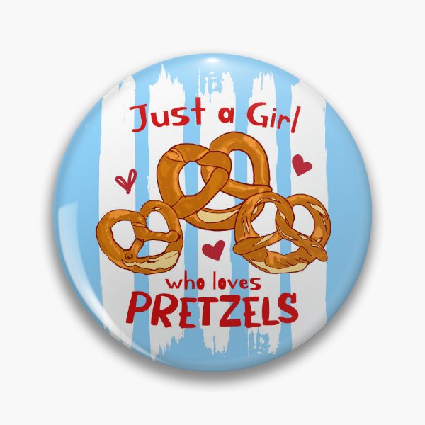 Item preview, Just a Girl Who Loves Pretzels Retro Stripes designed and sold by MaiZephyr.