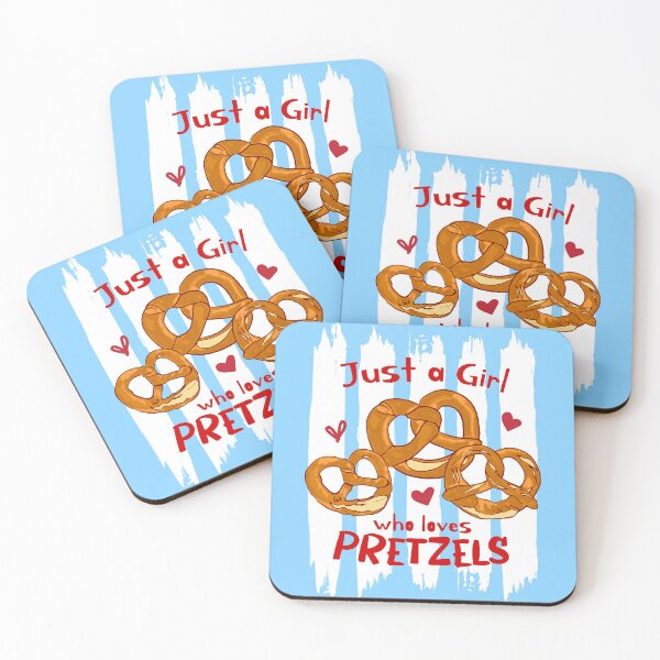 Item preview, Just a Girl Who Loves Pretzels Retro Stripes designed and sold by MaiZephyr.