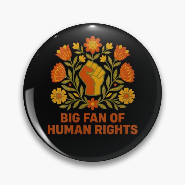 Item preview, Women's Big Fan of Human Rights Flowers Equality Vintage Supporters designed and sold by ChrisyBonanno.