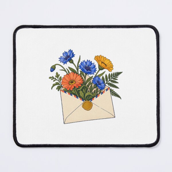 Item preview, Botanical Envelope with Wildflowers - Pen Pal Art designed and sold by ArTo-Wear.