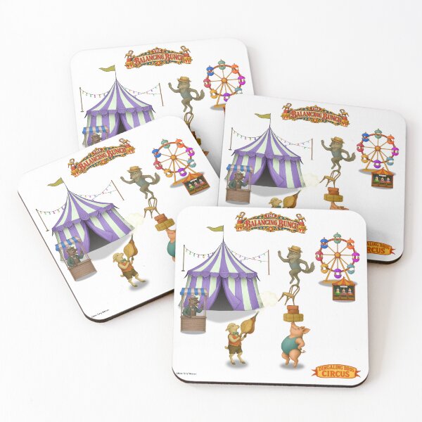 Item preview, The Balancing Bunch: Vintage Circus Animal Parody designed and sold by MissTerryWoman.