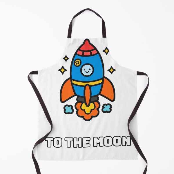 Item preview, To The Moon - Cute Rocket Ship designed and sold by Wonderland Graphics.