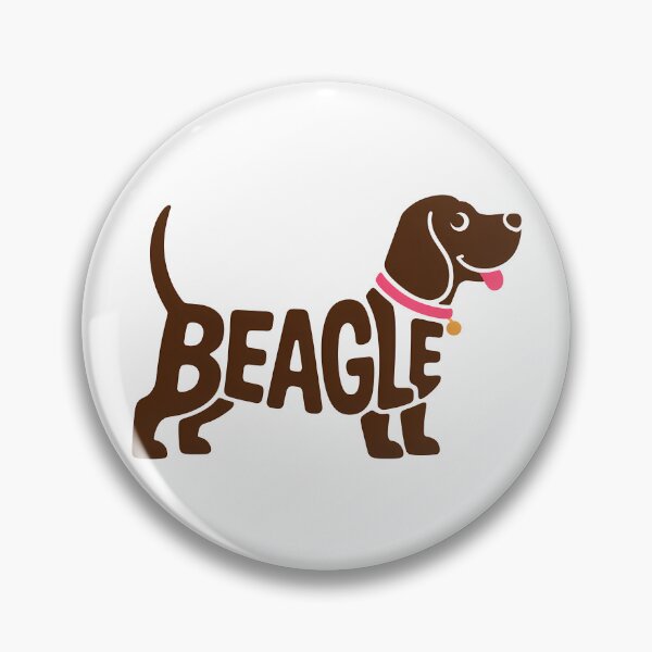 Artikelvorschau, Beagle-Schriftzug, süßer Hund, Retro entworfen und verkauft von LoFizzy.