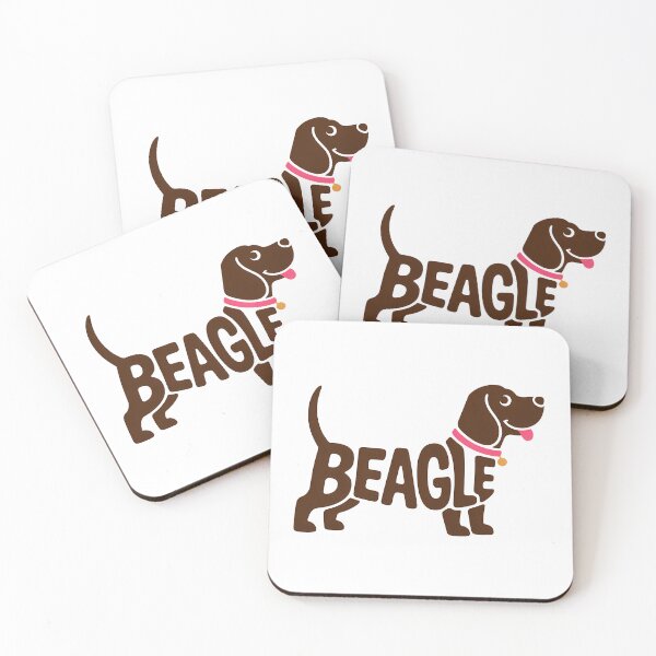 Item preview, Beagle Script Lettering Cute Dog Retro designed and sold by LoFizzy.