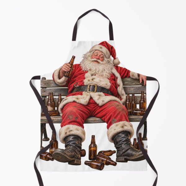Item preview, Drunk Santa Sat On Bench designed and sold by MarkColeImaging.