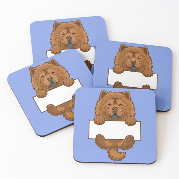 Item preview, Cute Chow Chow Dog Holding Blank Sign  designed and sold by PetalsPaws.