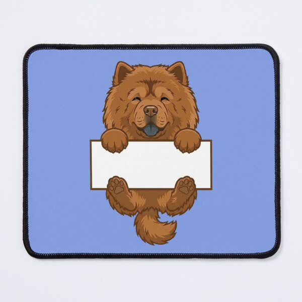 Item preview, Cute Chow Chow Dog Holding Blank Sign designed and sold by PetalsPaws.