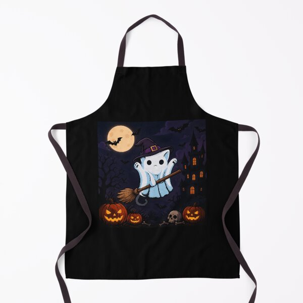 Item preview, Cute Witch Ghost Cat Halloween Premium designed and sold by PaletteArc.