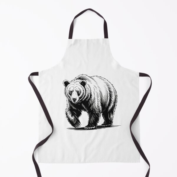 Item preview, Grizzly Bear Vintage Engraving Wildlife Illustration designed and sold by LoFizzy.