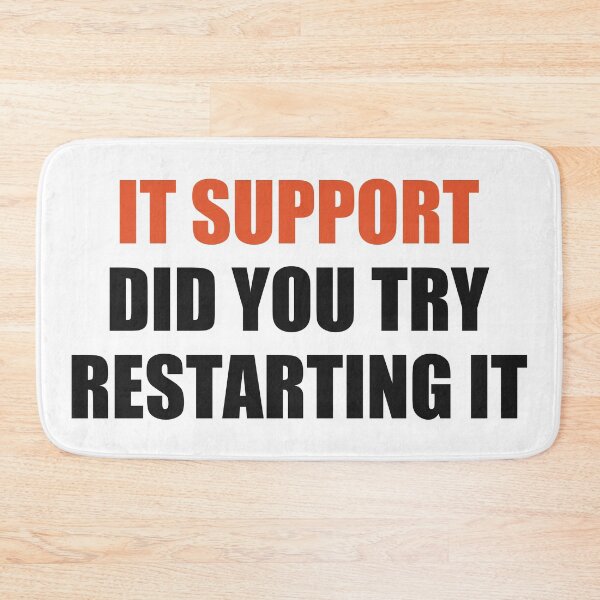 Item preview, Funny IT Support Shirt Did You Try Restarting It designed and sold by Alphakenon.