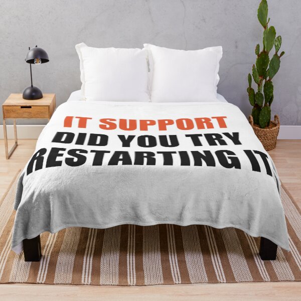 Item preview, Funny IT Support Shirt Did You Try Restarting It designed and sold by Alphakenon.