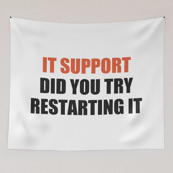 Item preview, Funny IT Support Shirt Did You Try Restarting It designed and sold by Alphakenon.