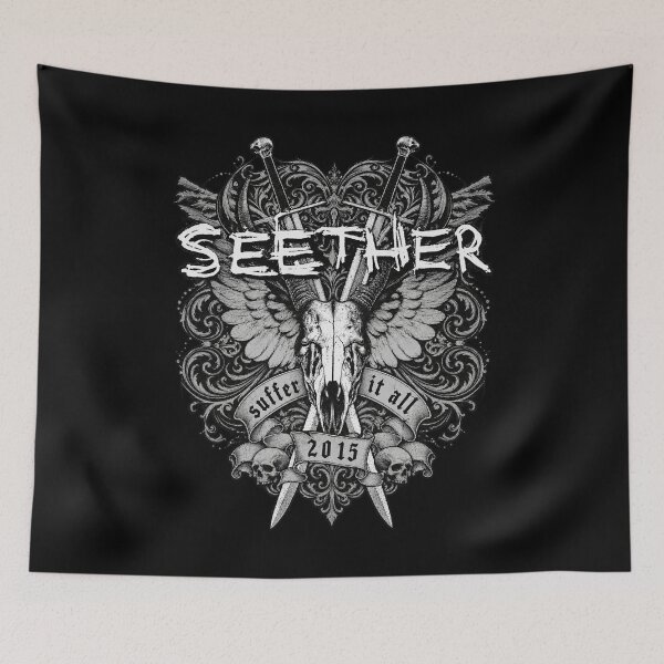 Item preview, Seether Suffer It All Skull designed and sold by NoeValdric.