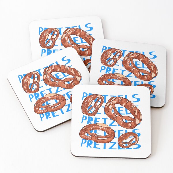 Item preview, Traditional German Pretzels Blue Retro designed and sold by MaiZephyr.