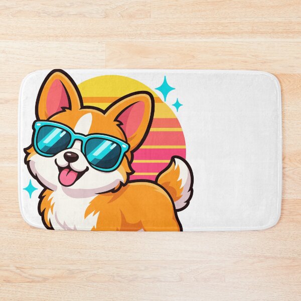 Item preview, Cute Corgi Sunglasses Retro Sunset Dog Lover Design designed and sold by stmpdwrld.