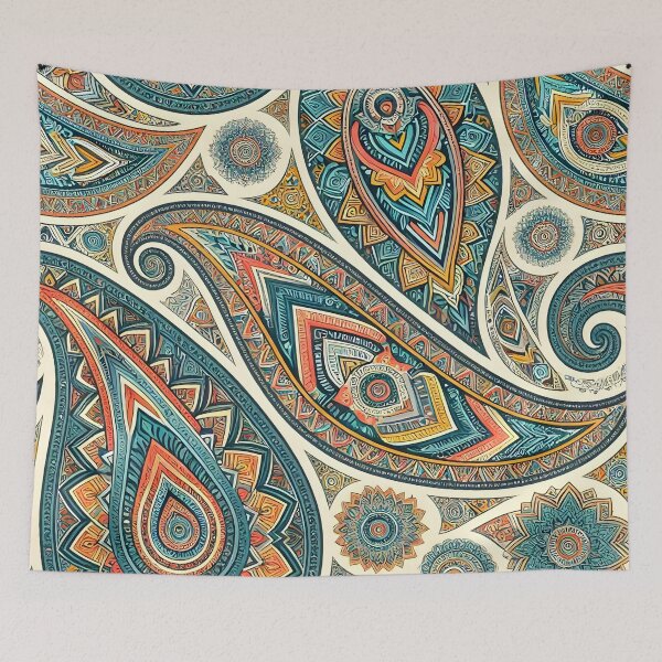 Item preview, Psychedelic Paisley Fractal Mandala Pattern designed and sold by Sybille-Yates.