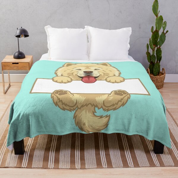 Item preview, Happy Fluffy White Dog Hanging Sign Cartoon designed and sold by PetalsPaws.