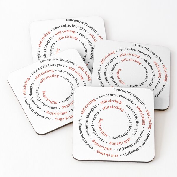 Item preview, Concentric Thoughts Still Circling Typography Shirt designed and sold by Tad & smidgen.